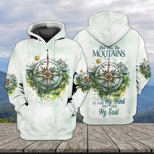 Into The Mountains I Go All Over Print Shirt
