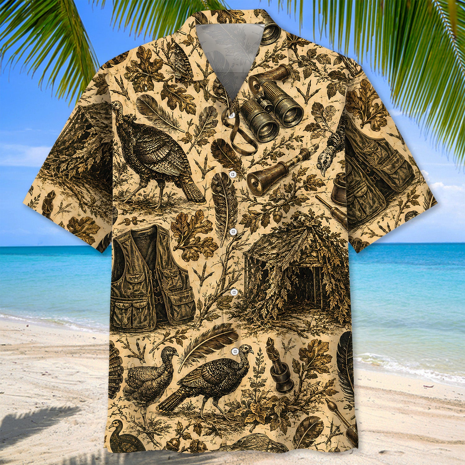 Turkey Hunting Vintage Hawaiian Shirt