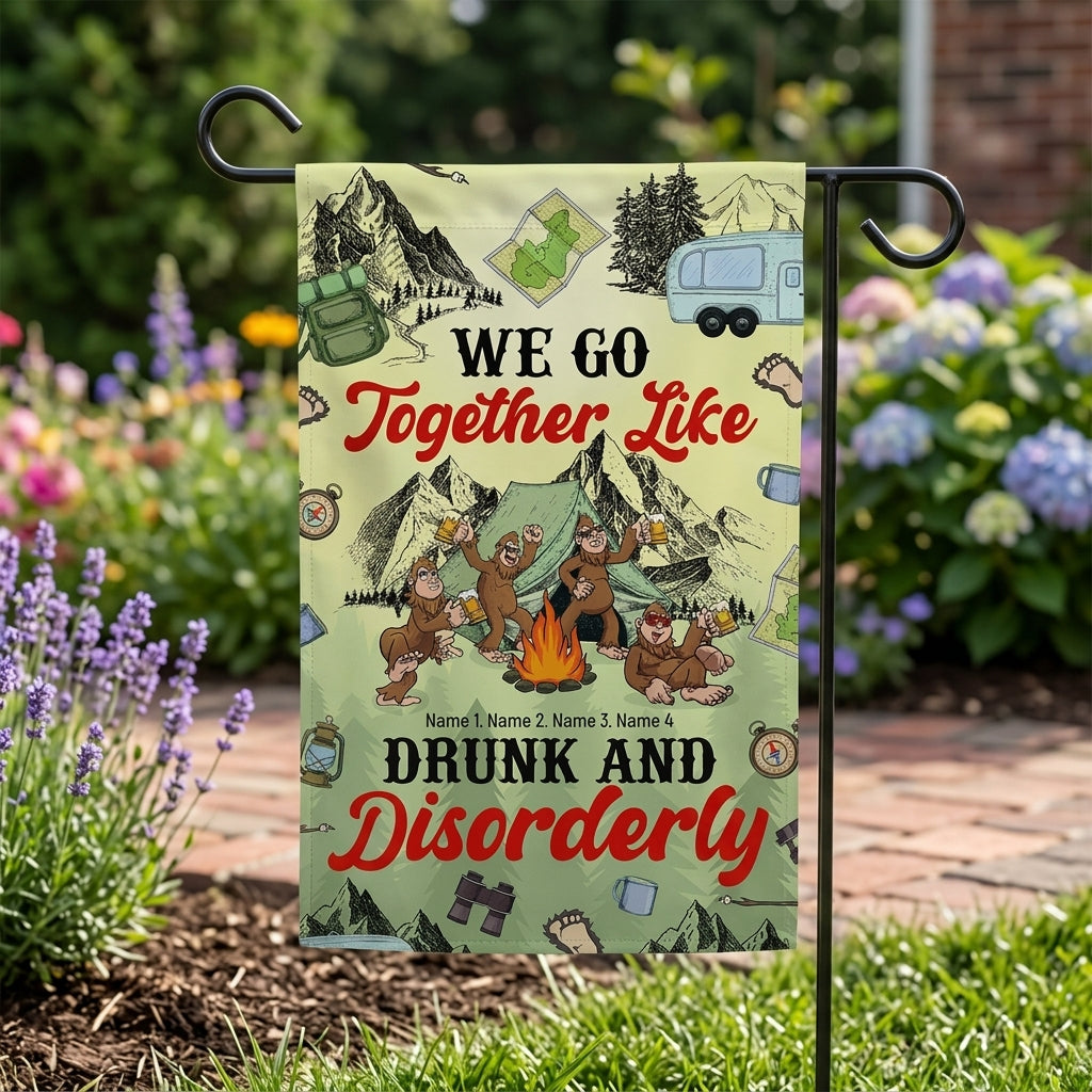 We Go Together Like Drunk And Disorderly Flag Decor