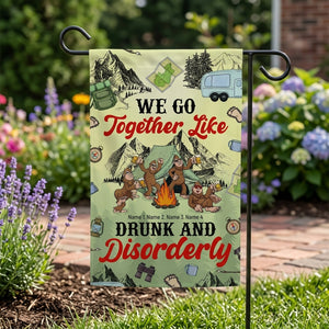We Go Together Like Drunk And Disorderly Flag Decor