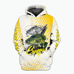 Custom Name Crappie Fish Yellow All Over Print Shirt