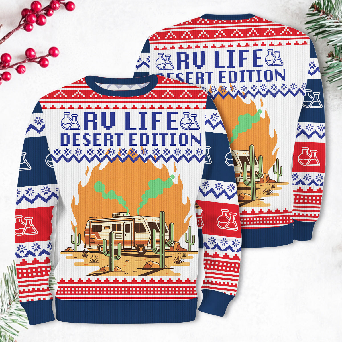 Rv Life Desert Edition Ugly Sweater