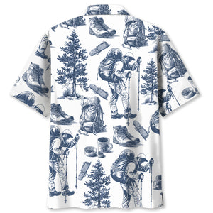 Vintage Hiking Camp Hawaiian Shirt