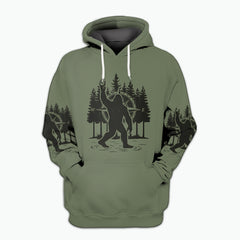 Not All Who Wander Are Lost Bigfoot Walking All Over Print Shirt