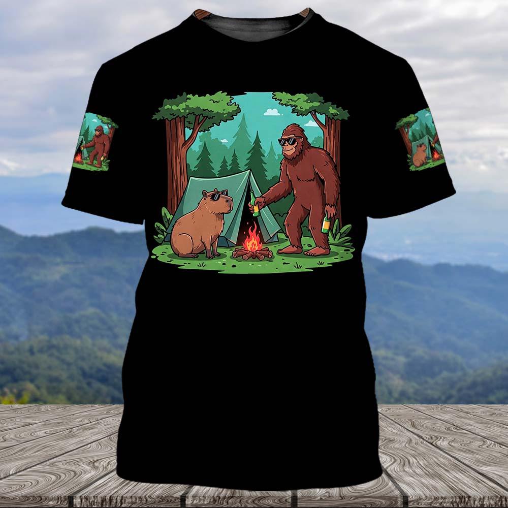 Life is Better When You're Camping With Friends All Over Print Shirt