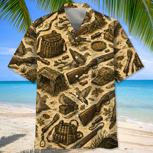Vintage Dove Hunting Hawaiian Shirt