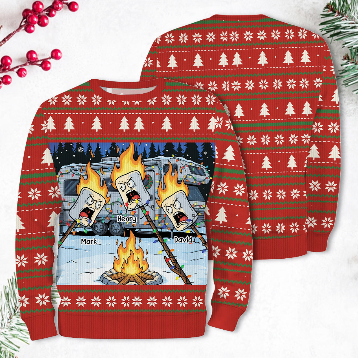 Burnt Marshmallow Ugly Sweater
