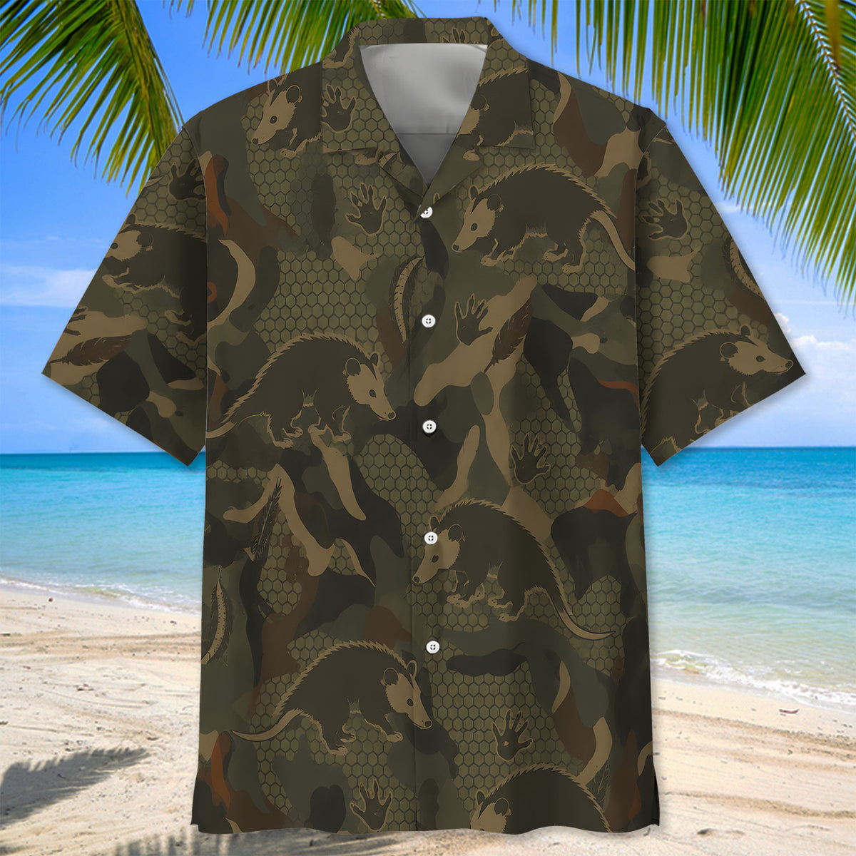 Opossum Hunting Hawaiian Shirt