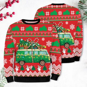 Christmas Camper Vans Ugly Sweater