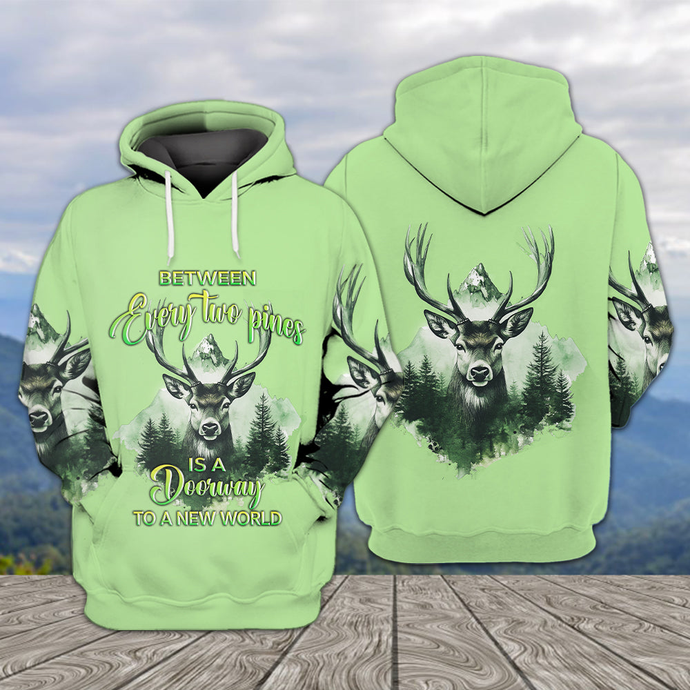 Between Every Two Pines Is A Doorway To A New World All Over Print Shirt