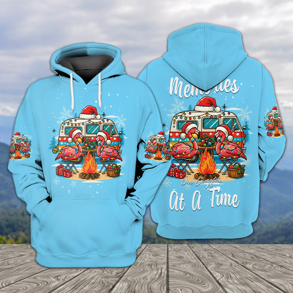 Blue Making Memories One Campfire At A Time All Over Print Shirt