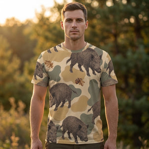 Feral Hog Camouflage All Over Print Shirt