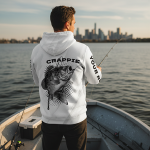 Custom Name Crappie Fish Gray All Over Print Shirt