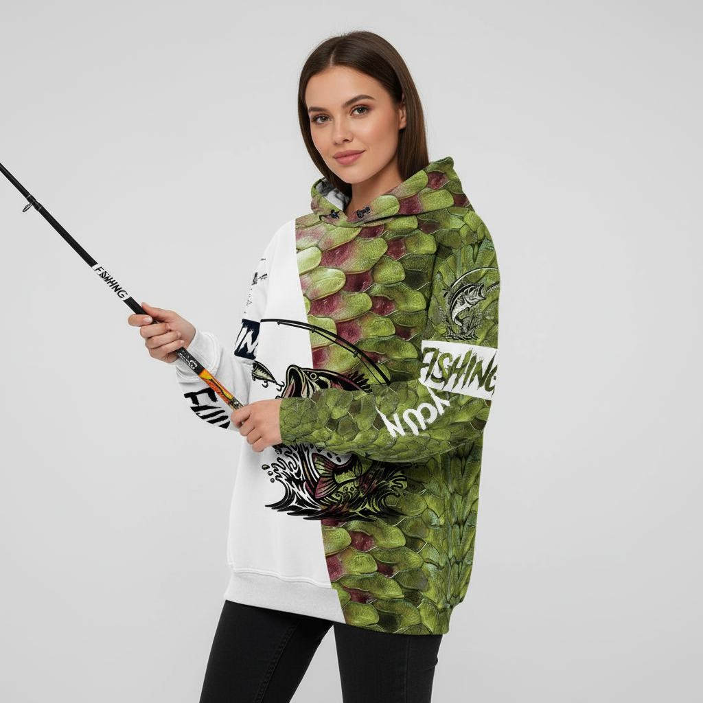 Bass Fishing Team Jerseys Green All Over Print Shirt