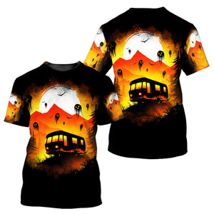 Haunted Camping Car All Over Print Shirt