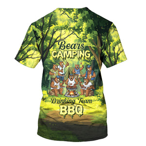 Bear Family BBQs All Over Print Shirt