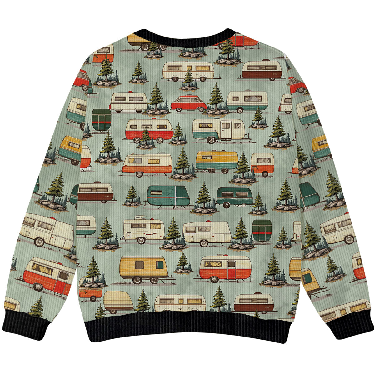 Vintage Camper Car Ugly Sweater