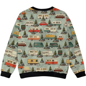 Vintage Camper Car Ugly Sweater