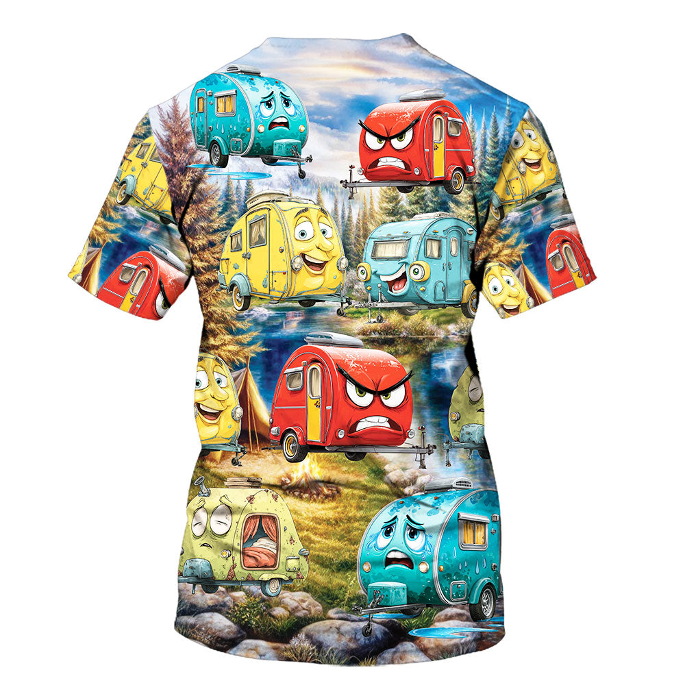 Funny Teardrop Trailer All over Print Shirt