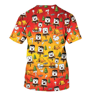 Burnt Marshmallow Dancing Party All Over Print Shirt