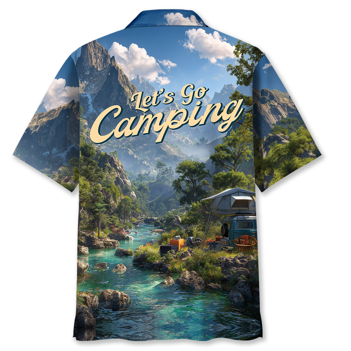 Let's Go Camping Hawaiian Shirt