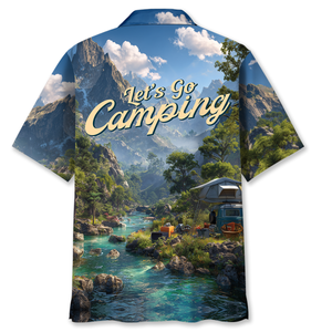 Let's Go Camping Hawaiian Shirt