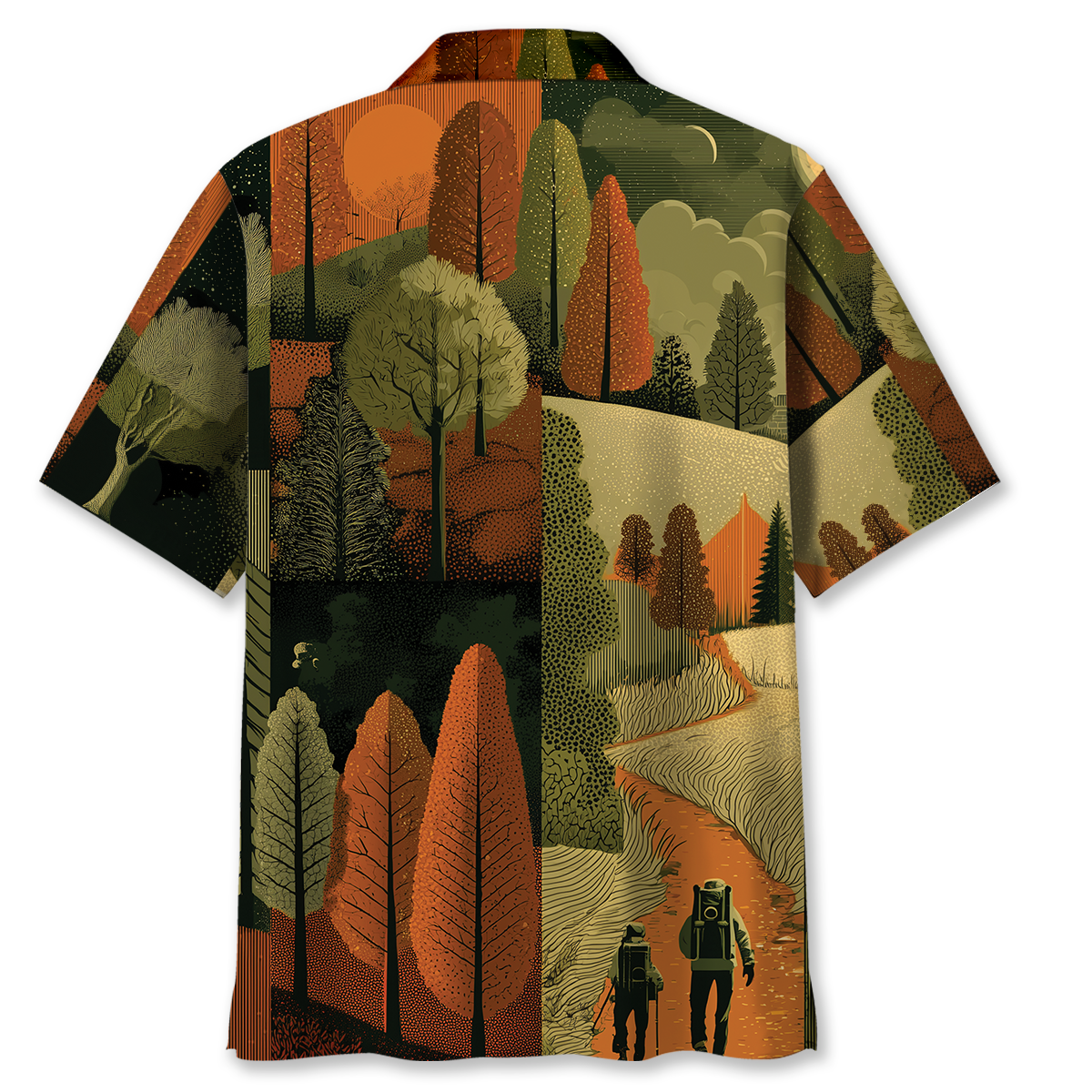 Retro Hiking Adventure Vintage Wilderness Camping Hawaiian Shirt