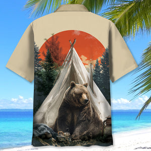 Wild Bear Campfire Hawaiian Shirt