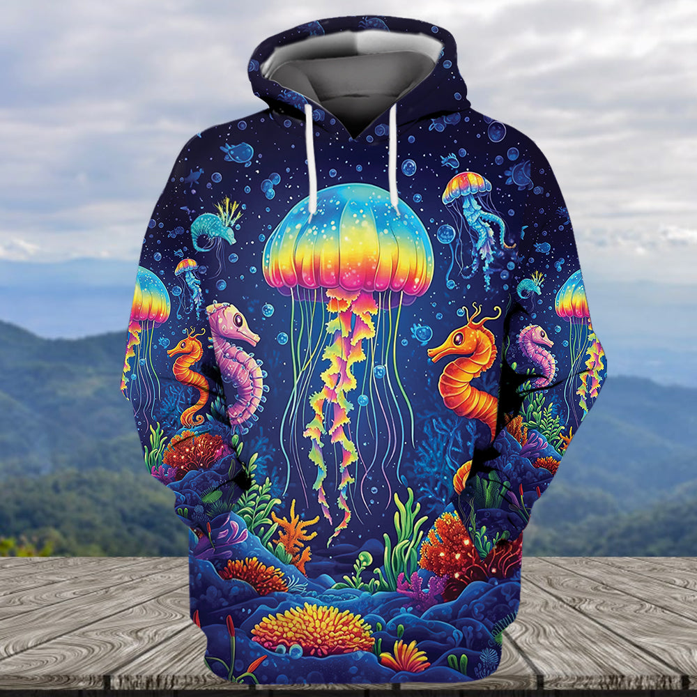 Saltwater Heals Everything Jellyfish All Over Print Shirt