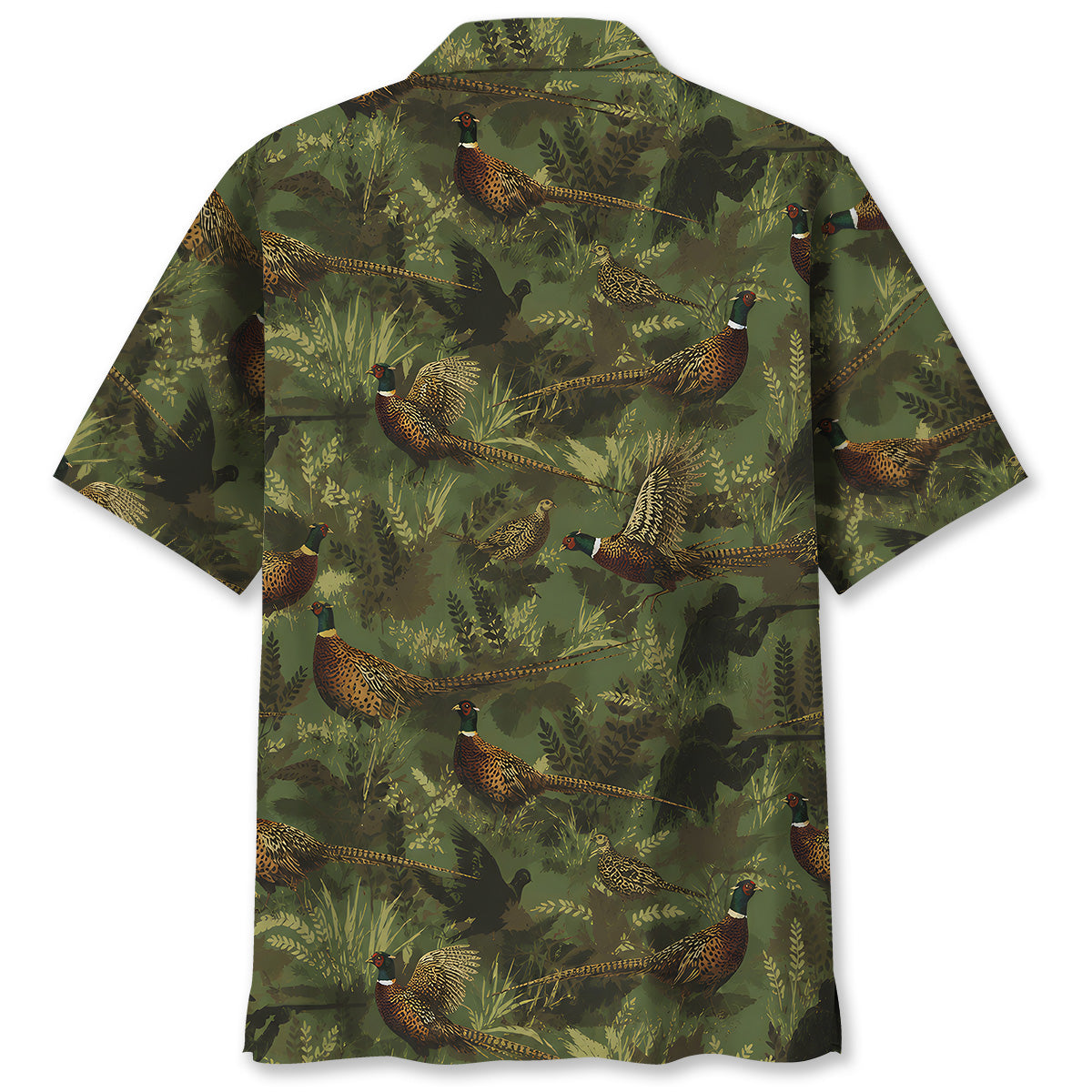 Camouflage Pheasant Hunting Pattern Hawaiian Shirt