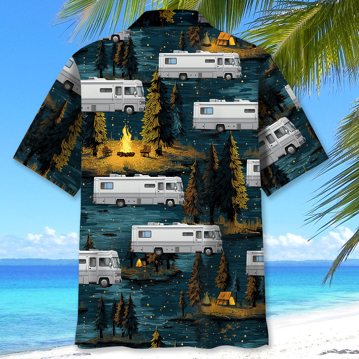 Funny Class A Sleeper RV Hawaiian Shirt