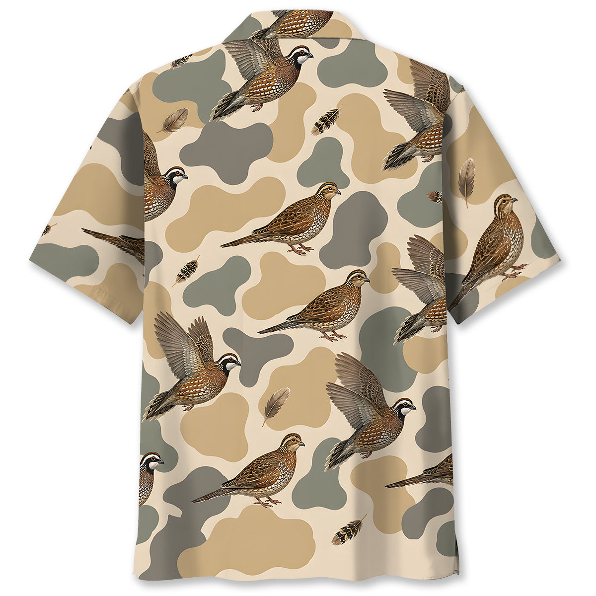 Hunting Quail Camouflage Hawaiian Shirt