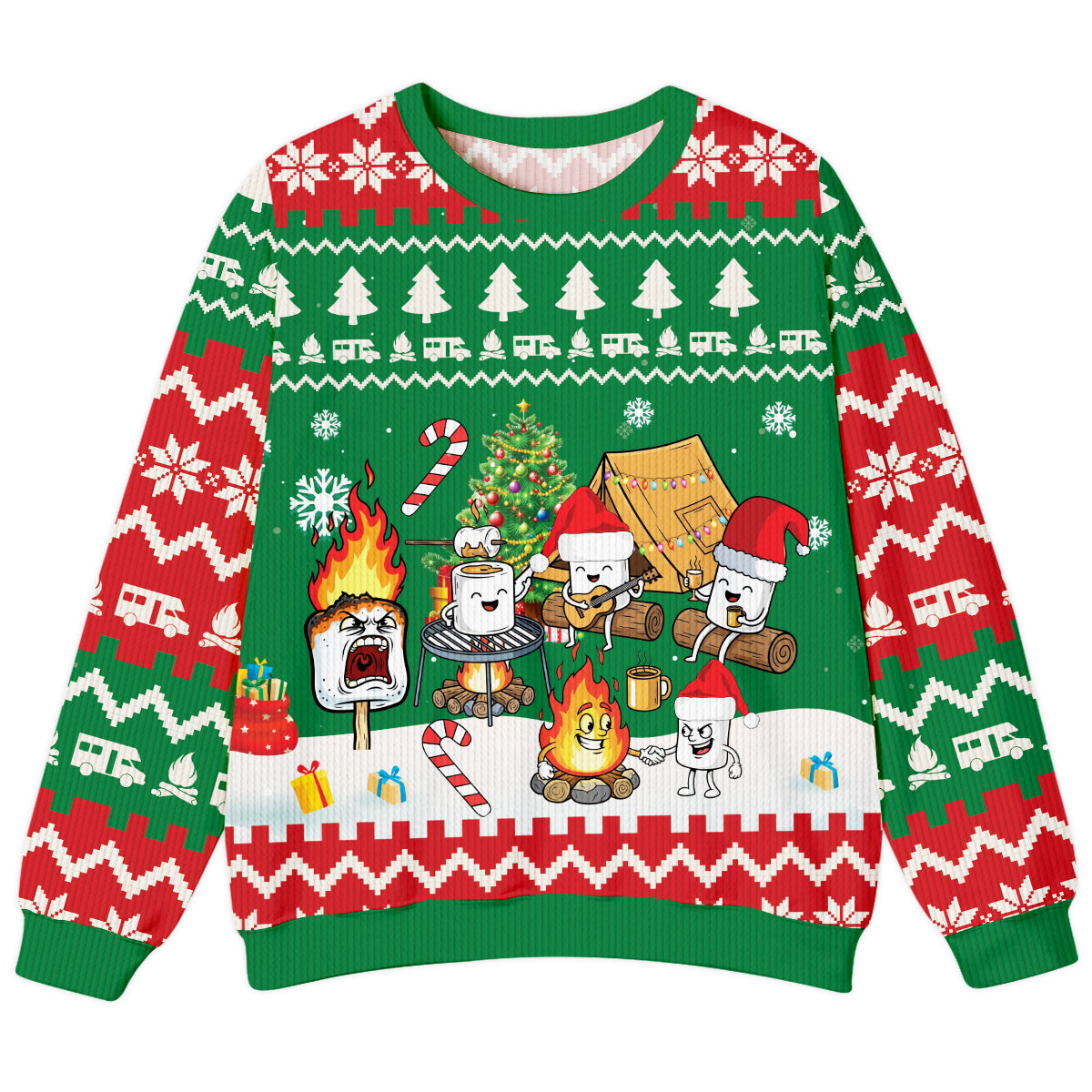 Burnt Marshmallow Xmas Ugly Sweater