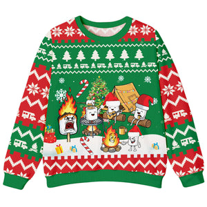Burnt Marshmallow Xmas Ugly Sweater