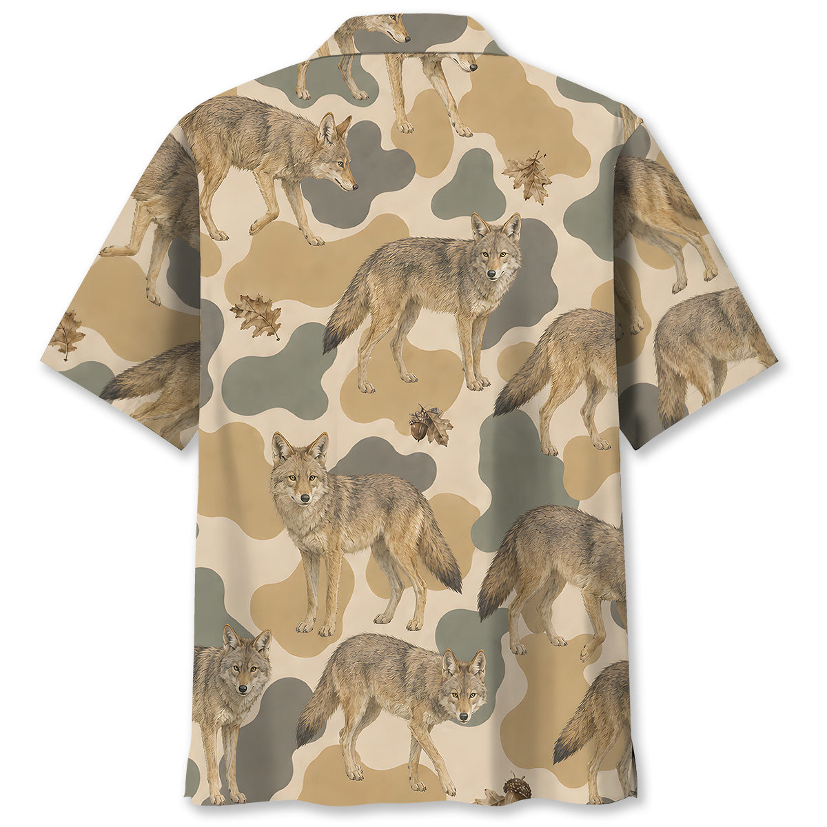 Coyote Camouflage Hawaiian Shirt