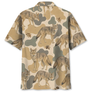 Coyote Camouflage Hawaiian Shirt