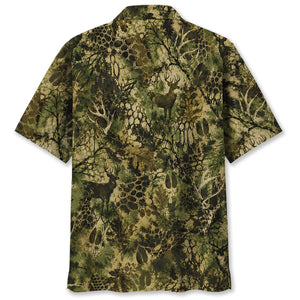 Deer Hunting Hex Camo Hawaiian Shirt