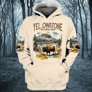 Vintage Yellowstone National Park All Over Print Shirt