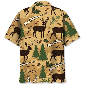 Deer Hunting Forest Hawaiian Shirt