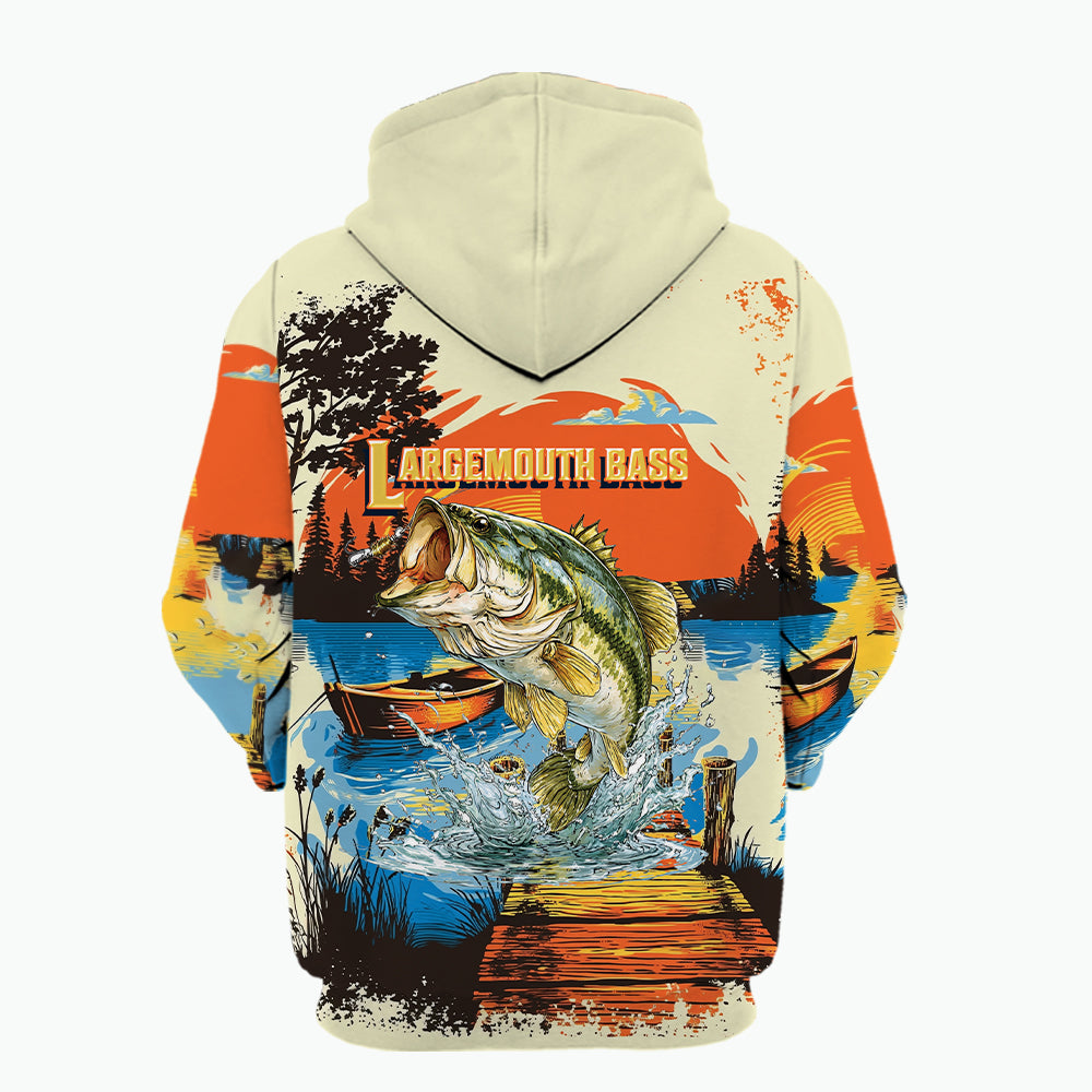 Largemouth Bass Jumping All Over Print Shirt