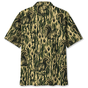 Squirrel Stripe Camouflage Hawaiian Shirt