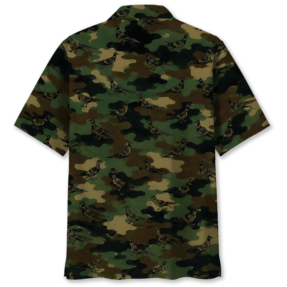 Pheasant Camouflage Millitary Hawaiian Shirt