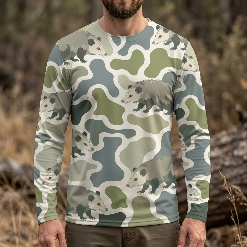 Opossum Camouflage Hunting Funny Shirt