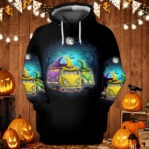 Witches Camping Car All Over Print Shirt