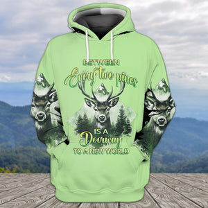 Between Every Two Pines Is A Doorway To A New World All Over Print Shirt