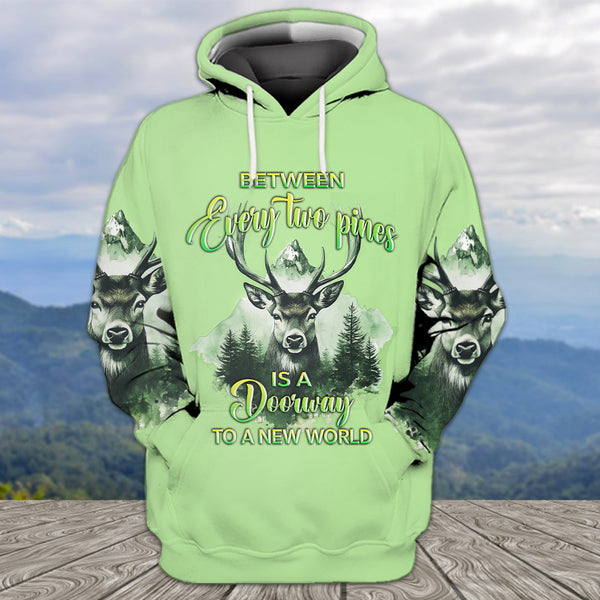 Between Every Two Pines Is A Doorway To A New World All Over Print Shirt