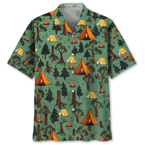 Camping Without Beer Just Sitting In The Woods Hawaiian Shirt