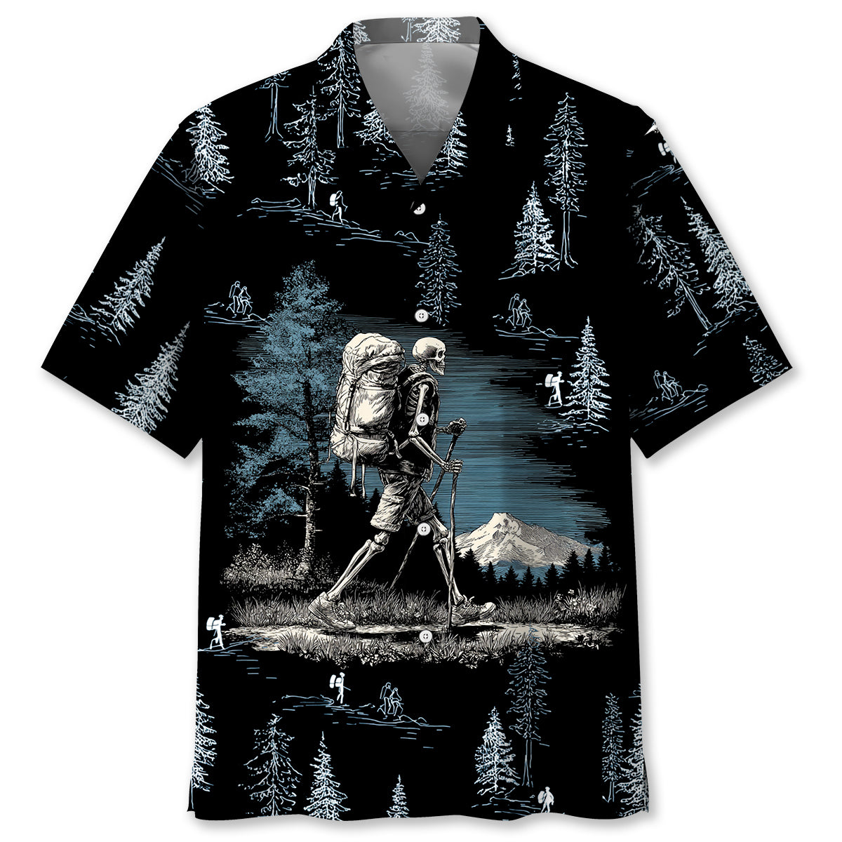 Hiking When Life Gives You Mountains Hawaiian Shirt