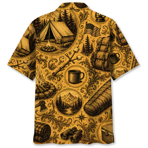 Camping Vintage Legend Art Hawaiian Shirt