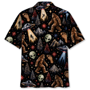 Cosmic Sasquatch Night Hawaiian Shirt